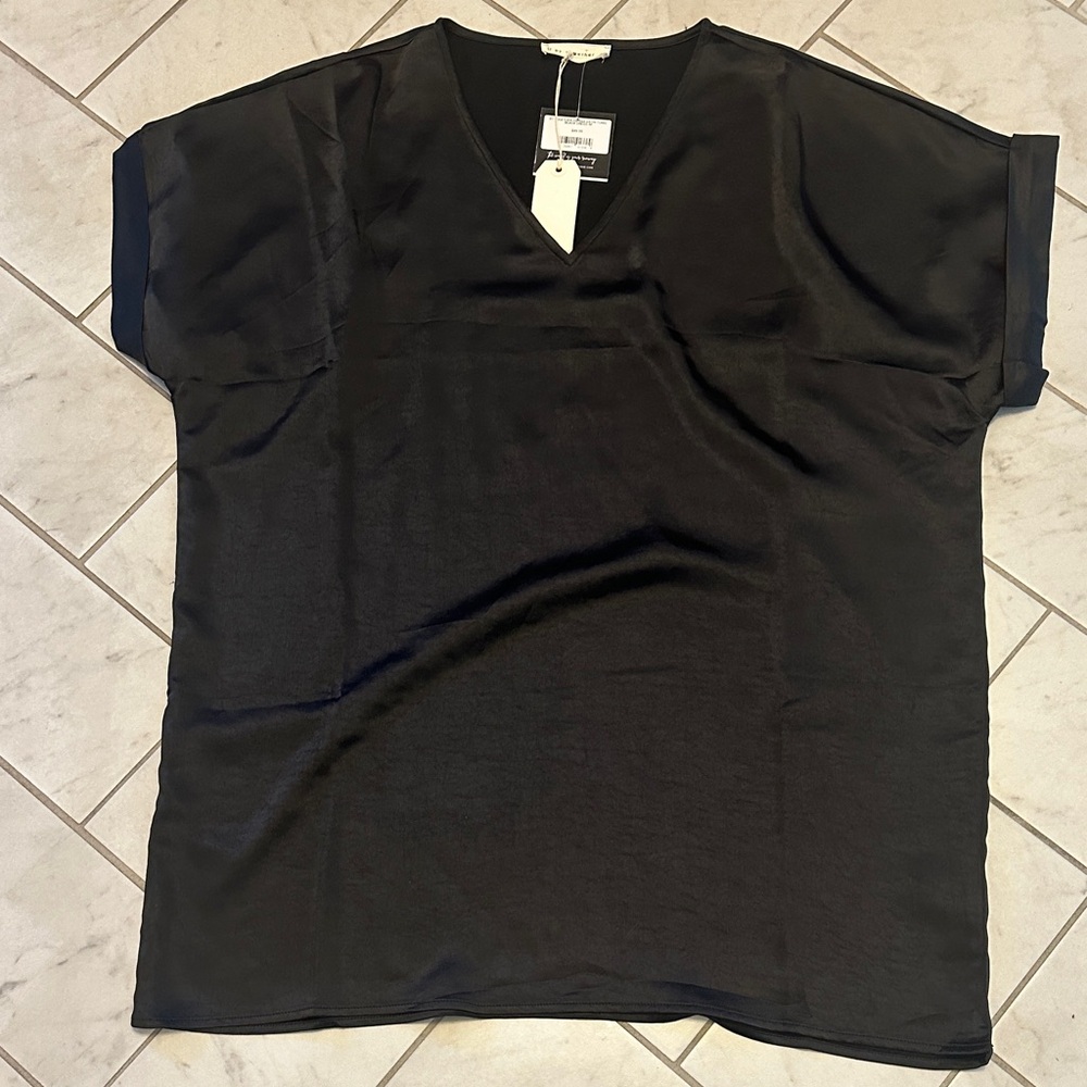 Satin Shift V-Neck Dress By Together Brand